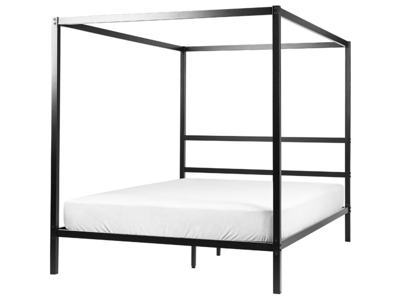 Łóżko Lestards 160 x 200 cm Metal Czarny 1 kpl