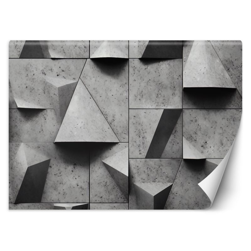 Fototapeta Feeby Geometryczne kształty beton 3D 254x184 1 szt