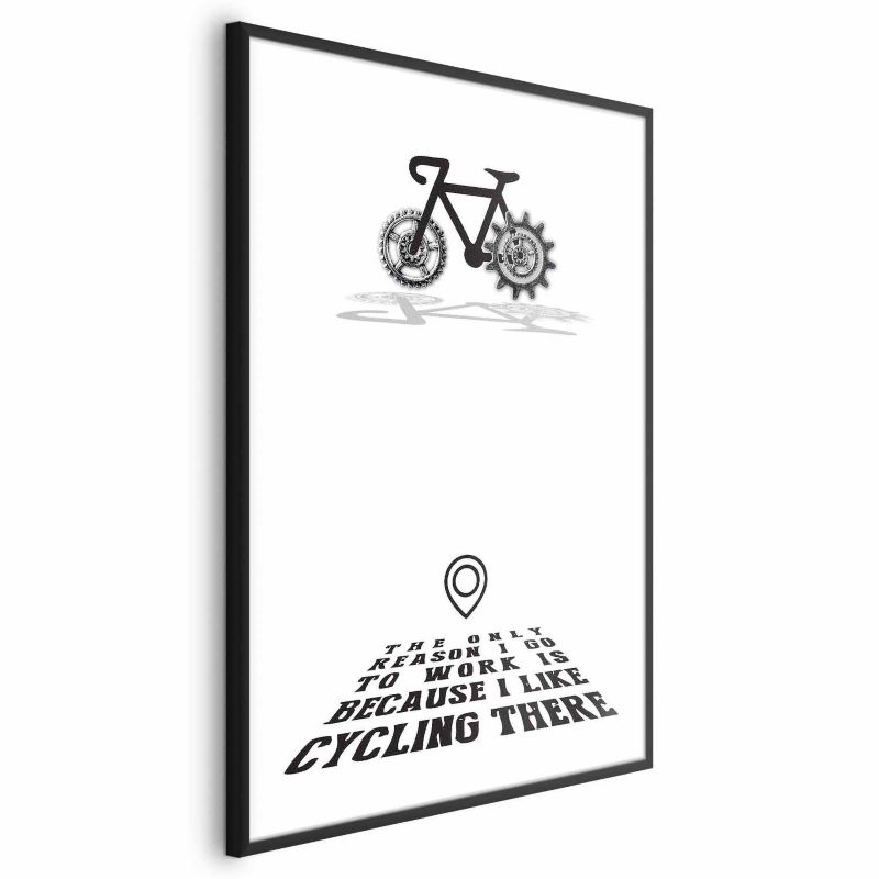 Plakat Artgeist Cycling 21x30 cm z ramą czarną 1 szt