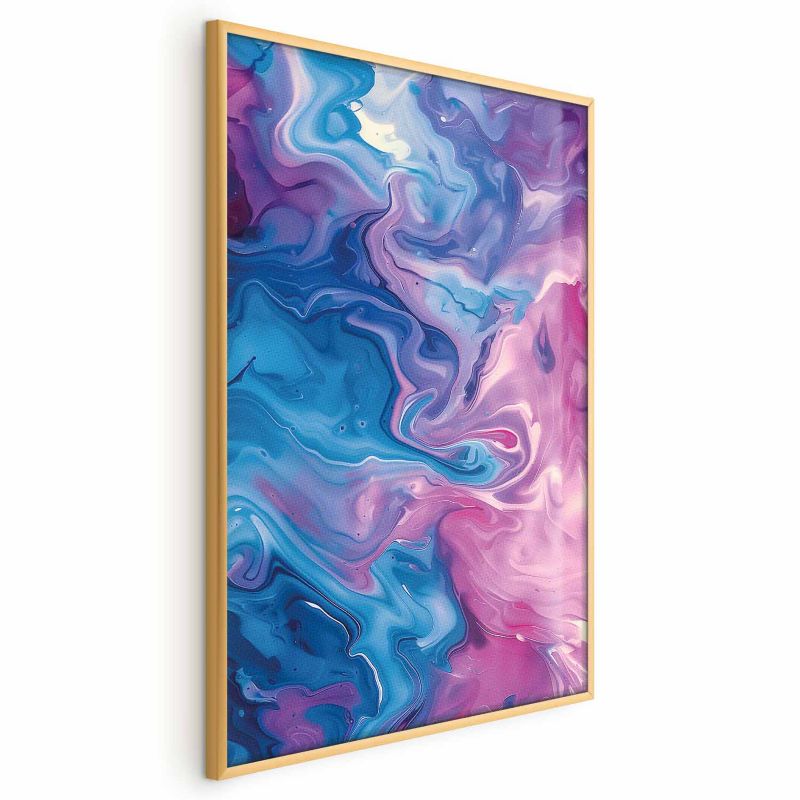 Plakat Artgeist Nocne Przepływy 40x60 cm z ramą złotą 1 szt