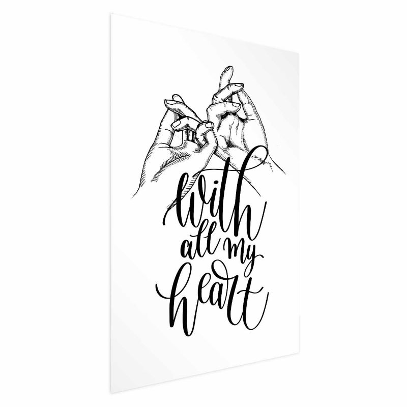 Plakat Artgeist All My Heart 40x60 cm bez ramy 1 szt