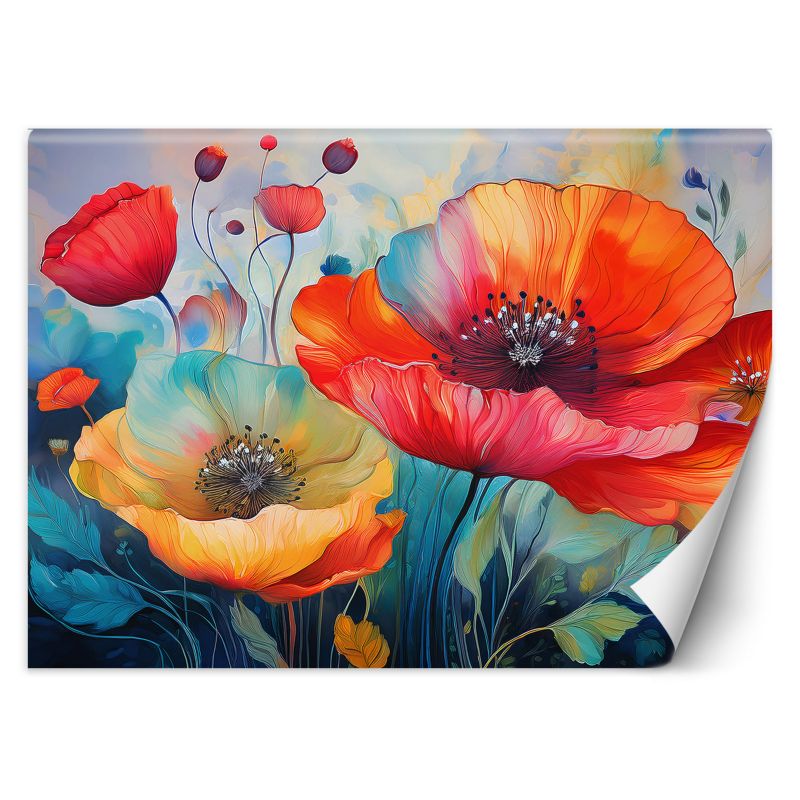 Fototapeta Feeby Kwiaty Maki Abstrakcja 200x140 1 szt