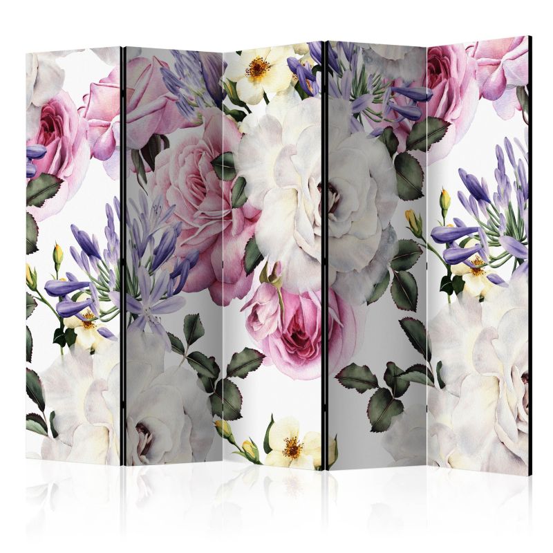 Parawan dwustronny Artgeist Kwiaty 225x172 cm Kwiaty 1 szt