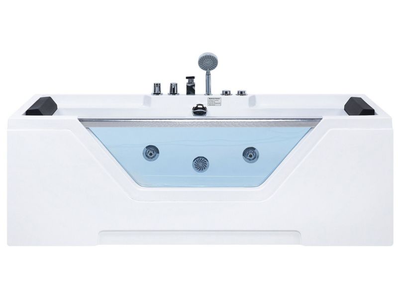 Wanna z hydromasażem 170 x 80 cm biała Grenada 1 szt.