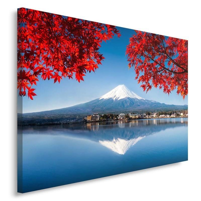 Obraz do salonu na ścianę Feeby Góra Fudżi Japonia Czerwony 100x70cm 1szt