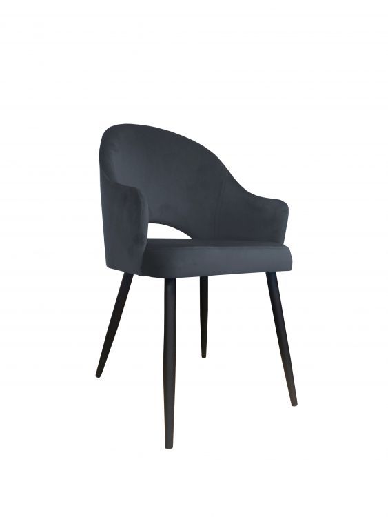 Krzesło Atos JENISEJ BL VELVET ciemno szare 1 szt