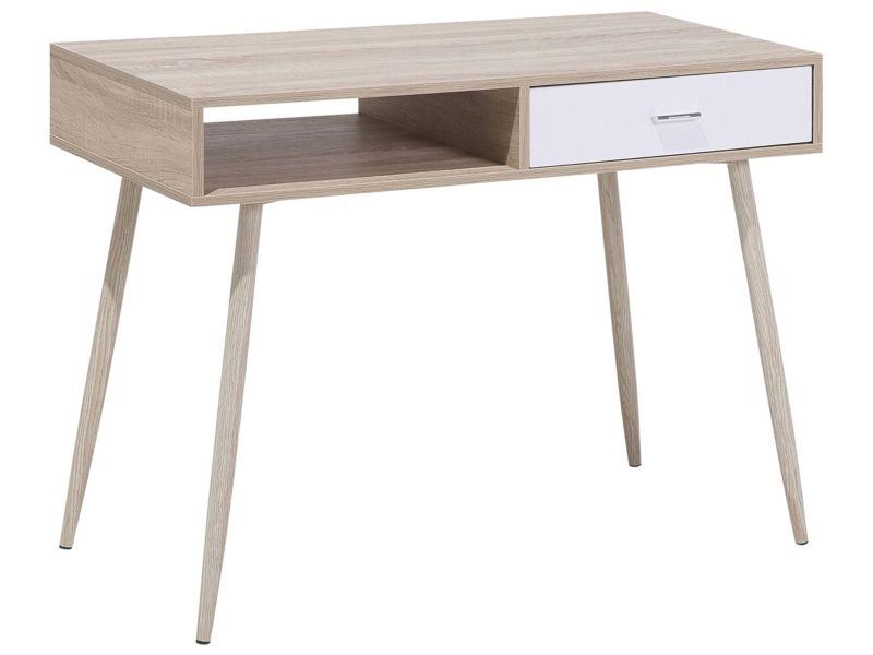 Biurko Z miejscem do przechowywania Jasne drewno Deora 100 x 48 cm 1 szt.