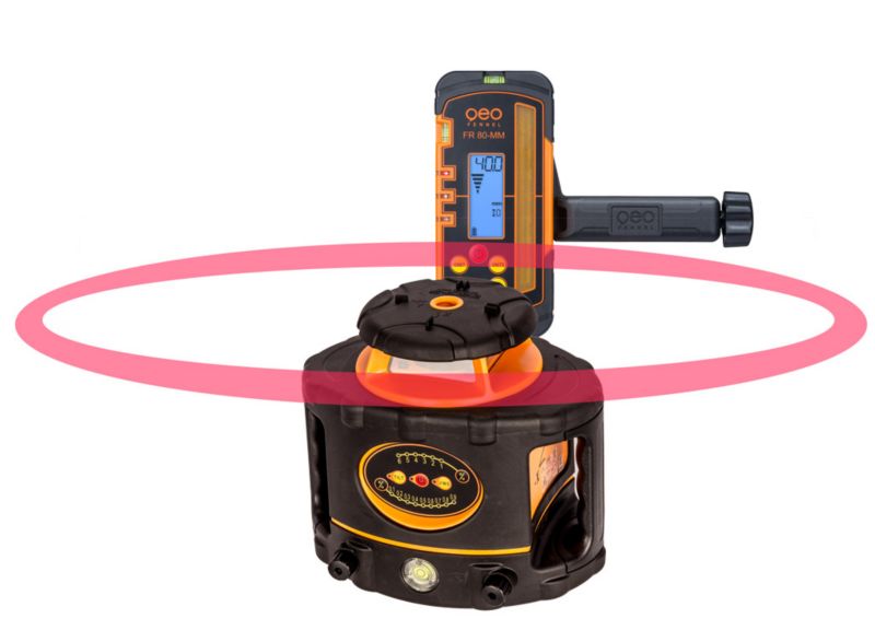 Niwelator laserowy geo-Fennel FL 300HV-G EasyGrade & FR 80-MM 1 szt.