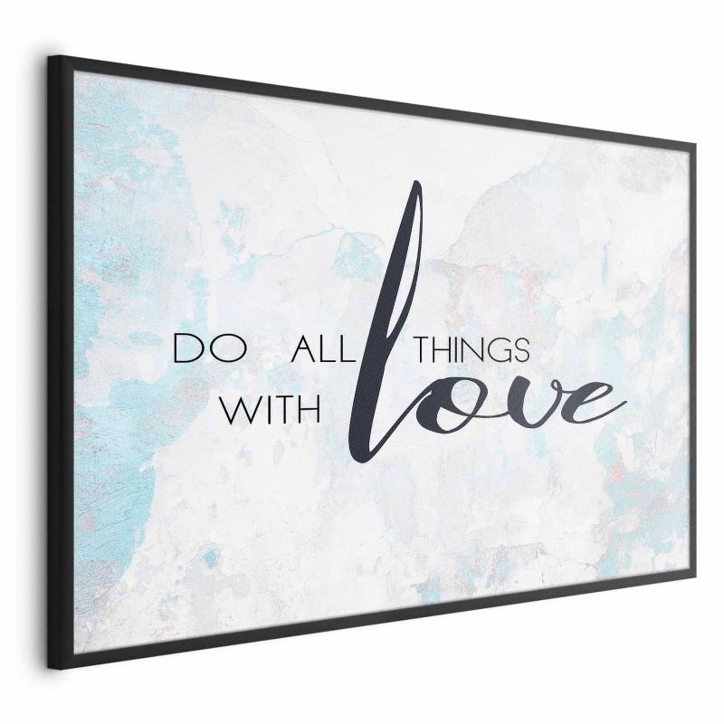 Plakat Artgeist With love 42x29,7 cm z ramą czarną 1 szt