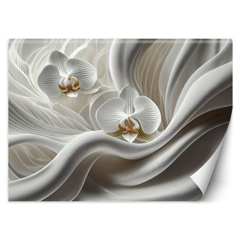 Fototapeta Feeby Biała orchidea i abstrakcja 3D 250x175 1 szt