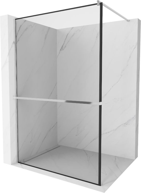 Ścianka prysznicowa Mexen Kioto+ czarny wzór 90x200 cm 800-090-121-01-70 1 szt.