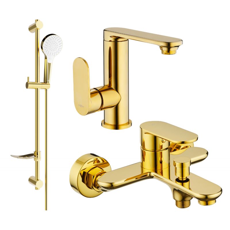Zestaw wannowy Mexen Milo złoty 713053DF05-50 1 szt.