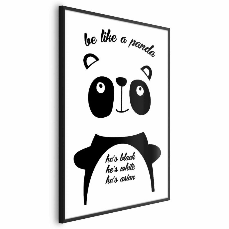 Plakat Artgeist Panda 21x30 cm z ramą czarną 1 szt