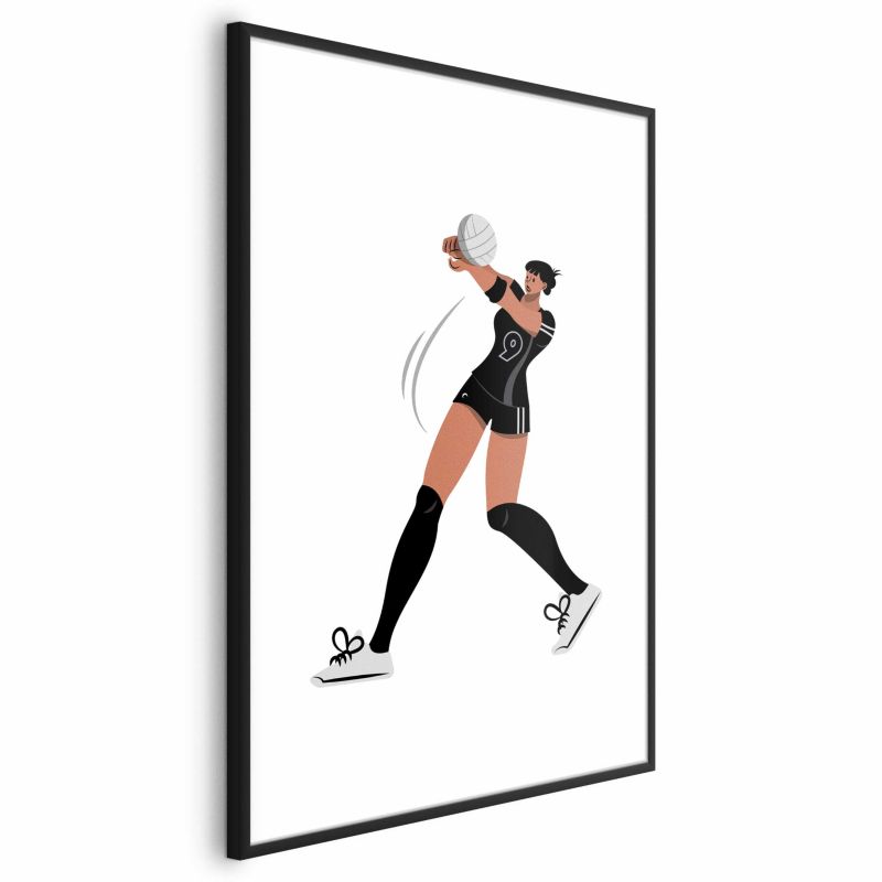 Plakat Artgeist Siatkarka 29,7x42 cm z ramą czarną 1 szt