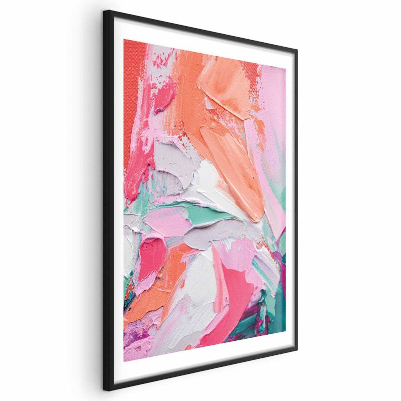 Plakat Artgeist Różowa Paleta 40x60 cm z ramą czarną 1 szt