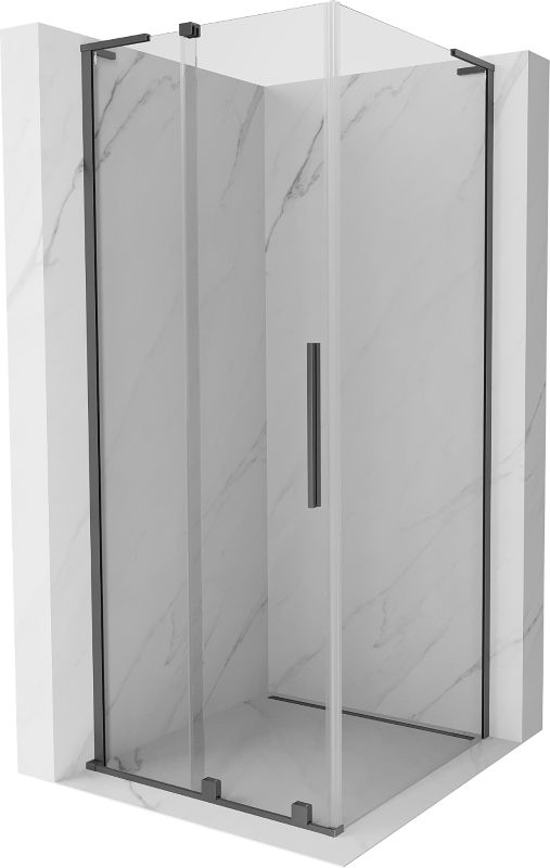 Kabina prysznicowa Mexen Velar L rozsuwana 100 x 100 cm transparent gun metal 1 szt.