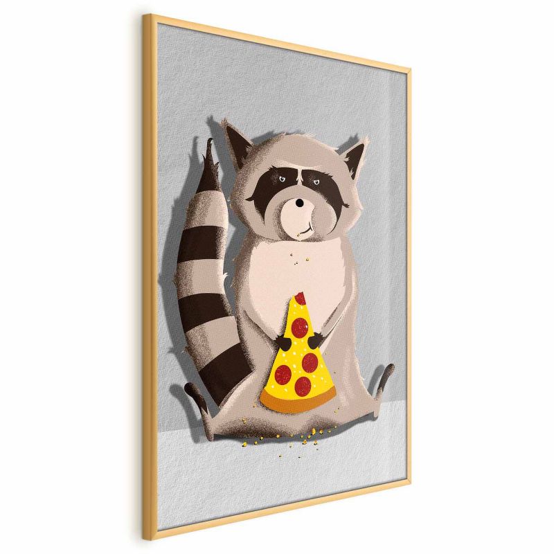 Plakat Artgeist Szop łasuch 40x60 cm z ramą złotą 1 szt