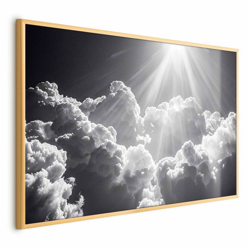 Plakat Artgeist Nadzieja w chmurach 60x40 cm z ramą złotą 1 szt