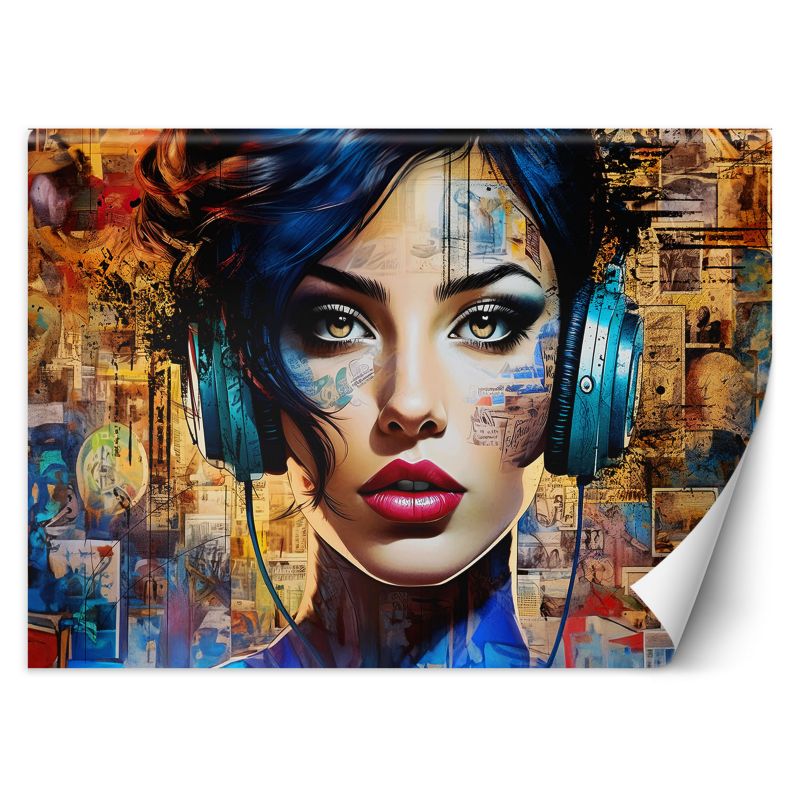 Fototapeta Feeby Kobieta Muzyka Abstrakcja 200x140 1 szt