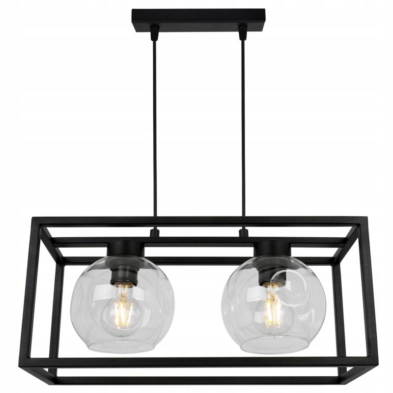 Lampa sufitowa wisząca Light Home LH Rio Cage 2x E27 60W bezbarwny 1szt