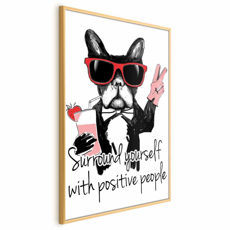 Plakat Artgeist Advice 40x60 cm z ramą złotą 1 szt
