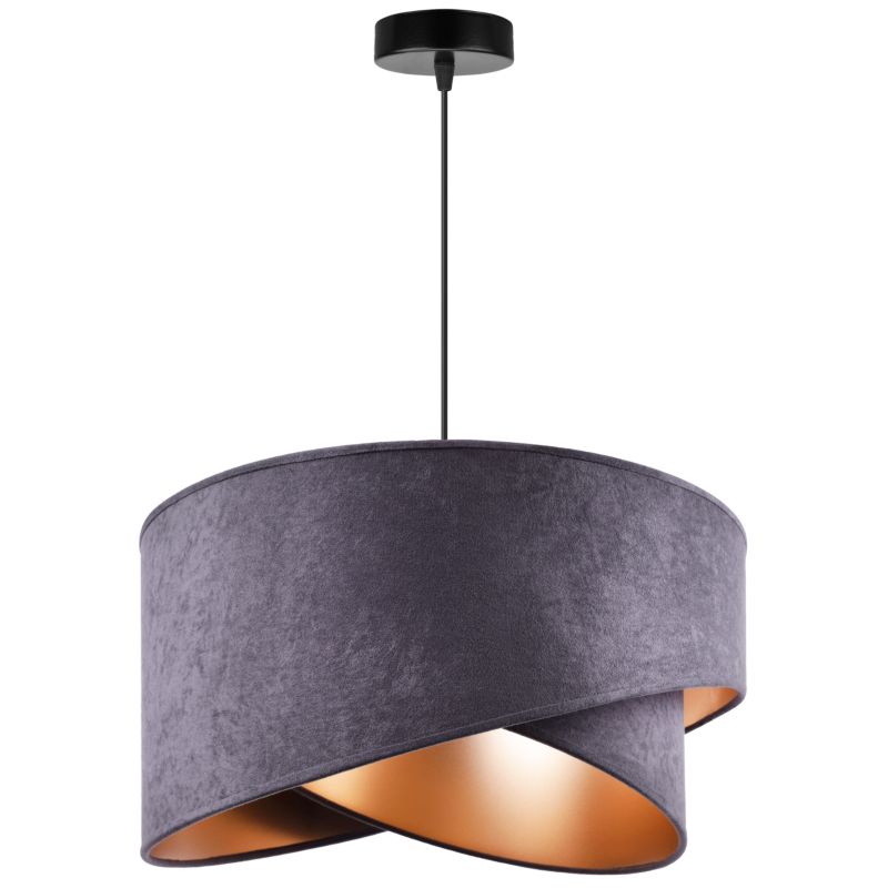 Lampa sufitowa wisząca Light Home LH Mediolan 1x E27 60W grafitowy 1szt.