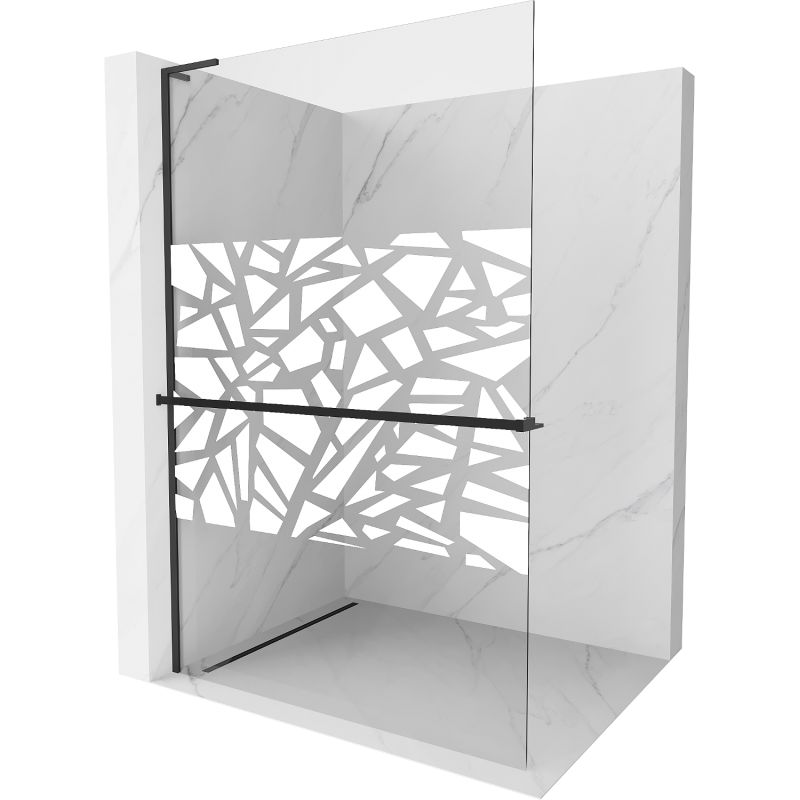 Ścianka prysznicowa Mexen Kioto+ L biały wzór 70x200 cm 800-070-123-70-85 1 szt.