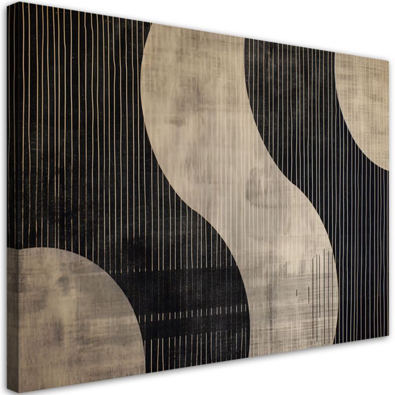 Obraz do salonu sypialni Feeby Beżowa Abstrakcja Vintage 90x60cm 1szt