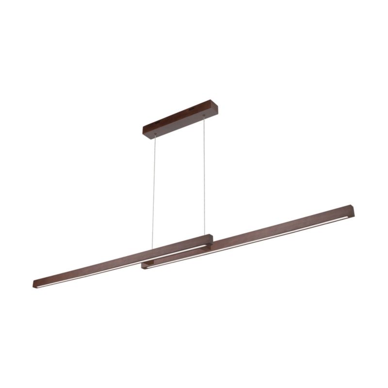 Drewniana Lampa Wisząca SPOT Light 2xLED 28.5W Drewno Bukowe Orzechowe FSC, Ściemniacz Dotykowy, 1 szt.