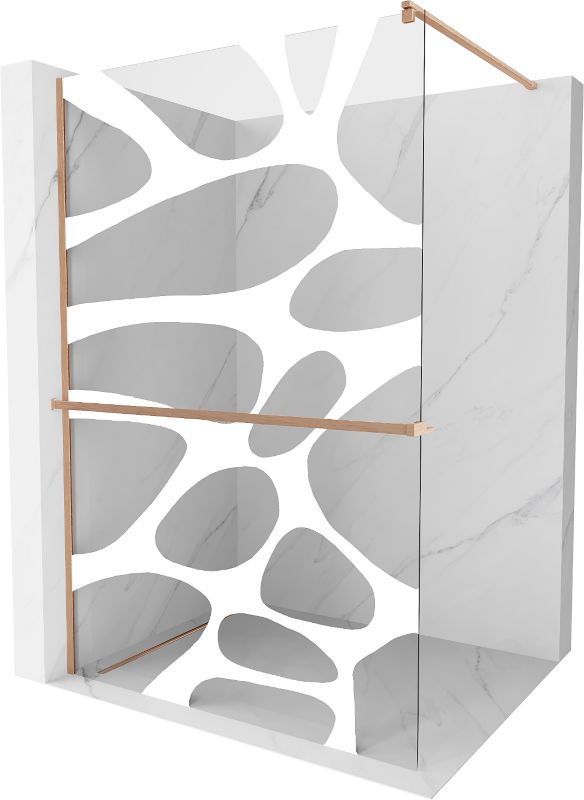 Ścianka prysznicowa Mexen Kioto+ biały wzór 90x200 cm 800-090-121-65-971 szt.