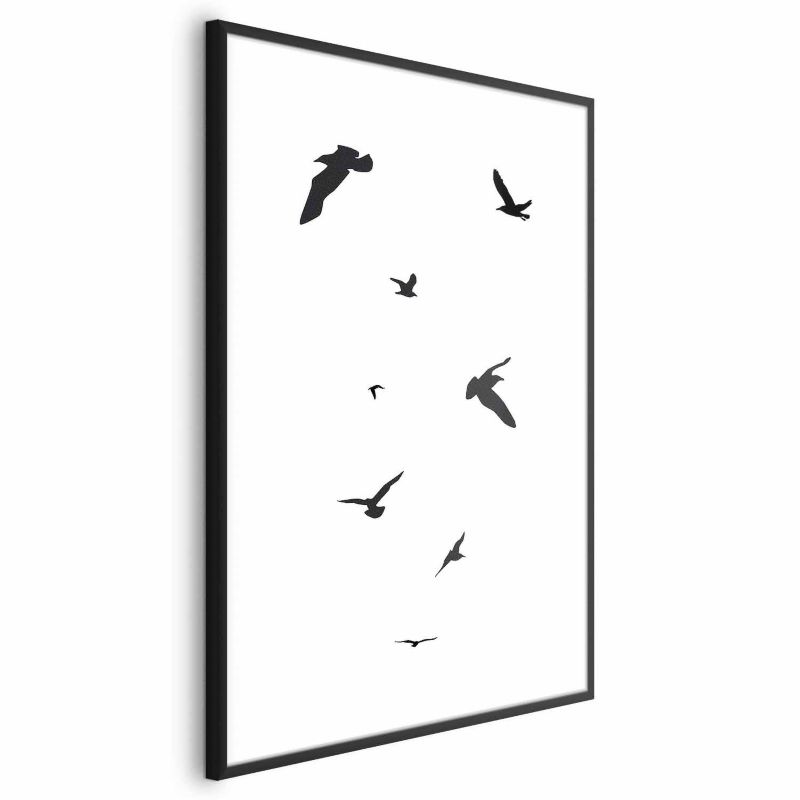 Plakat Artgeist Wieczorny lot 21x30 cm z ramą czarną 1 szt