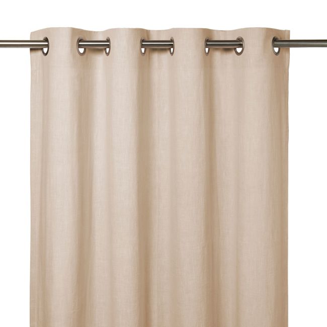 Zasłona GoodHome Dellys 130 x 260 cm kremowa