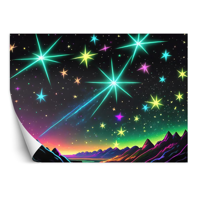 Fototapeta Feeby Aurora Borealis Landscape Neon 300x210 1 szt