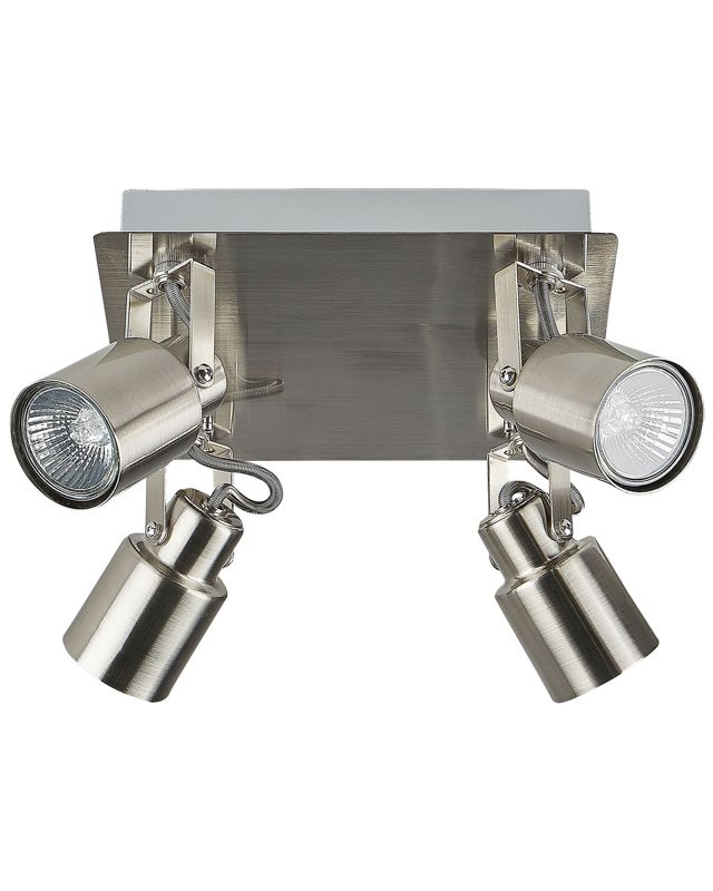 Lampa spot 4-punktowa Bonte Regulowana Metal Srebrny 1szt.
