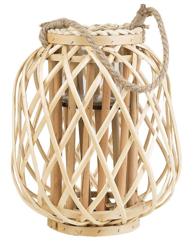 Lampion Mauritius Drewno Naturalny 1 szt.