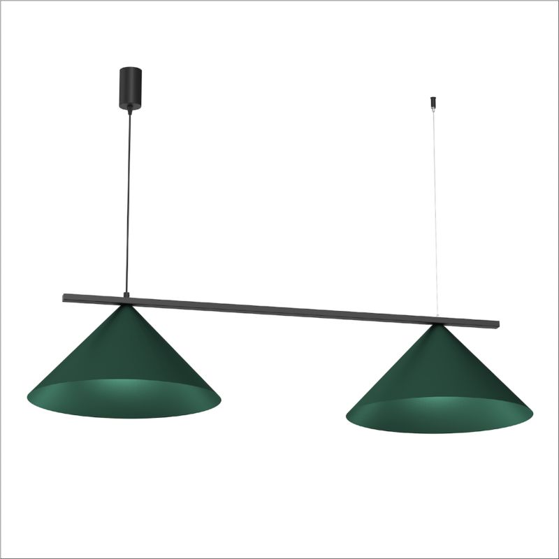 Lampa wisząca Milagro Capital 2xgx53 40W zielony 1 szt.