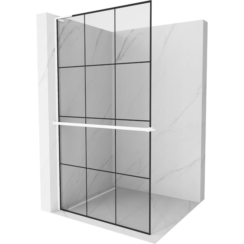 Ścianka prysznicowa Mexen Kioto+ L czarny wzór 100x200 cm 800-100-123-20-77 1 szt.