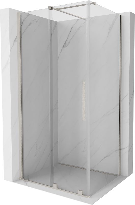 Kabina prysznicowa Mexen Velar rozsuwana 100 x 110 cm transparent nikiel szczotkowany 1 szt.