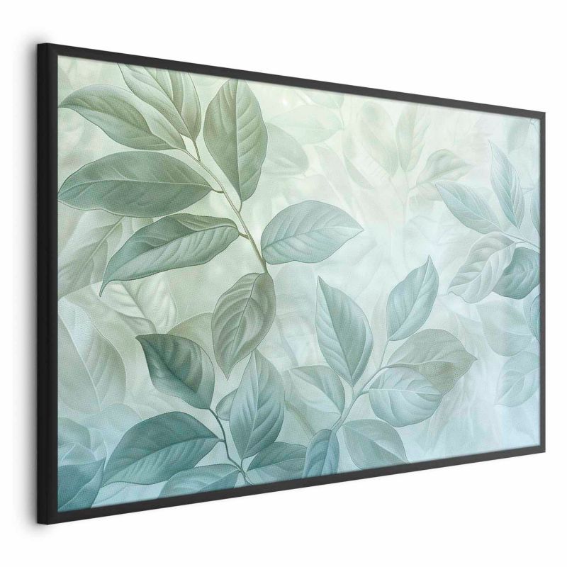 Plakat Artgeist Miętowe liście 90x60 cm z ramą czarną 1 szt