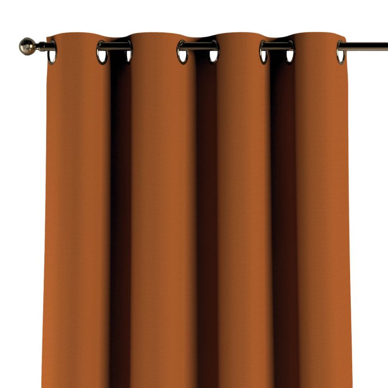 Zasłona na kółkach Dekoria 130x245 cm Cotton Panama rudy 1 szt.
