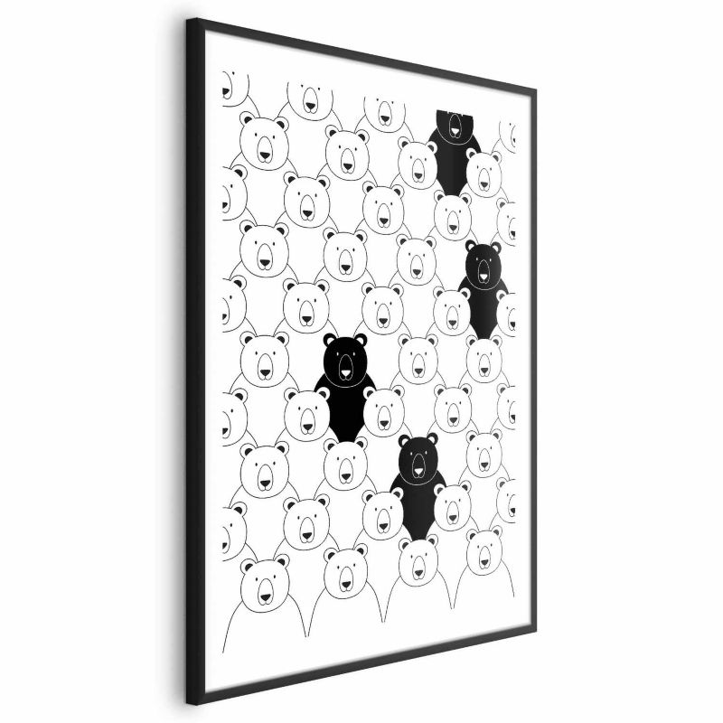 Plakat Artgeist Obcy w stadzie 21x30 cm z ramą czarną 1 szt