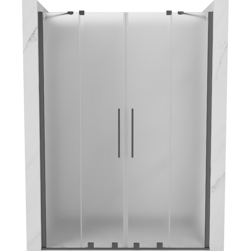 Drzwi prysznicowe rozsuwane Mexen Velar szron 150x200 cm 1 szt.