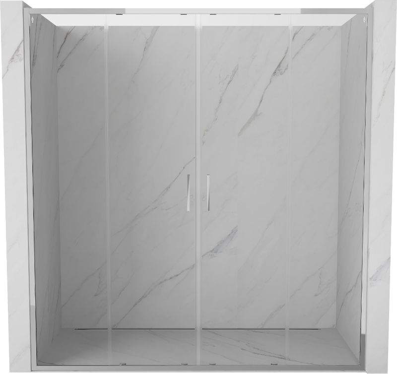 Drzwi prysznicowe podwójne Mexen Exo transparent chrom 200x200 cm 1 szt.