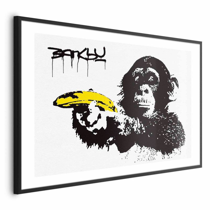 Plakat Artgeist Bananowy pistolet 60x40 cm z ramą czarną 1 szt