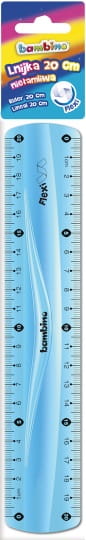 LINIJKA BAMBINO 20CM FLEXI