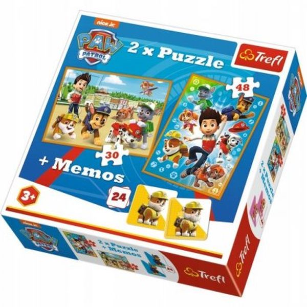 Puzzle 2w1 + Memos Psi Patrol Trefl