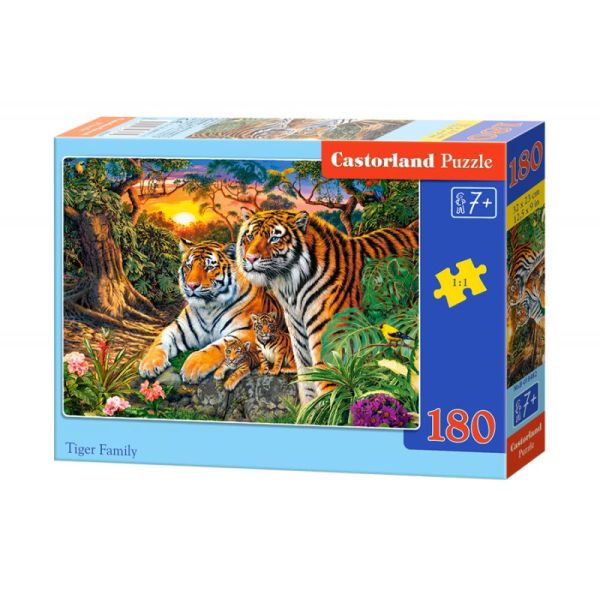 Castorland Puzzle 180 el. Tiger family