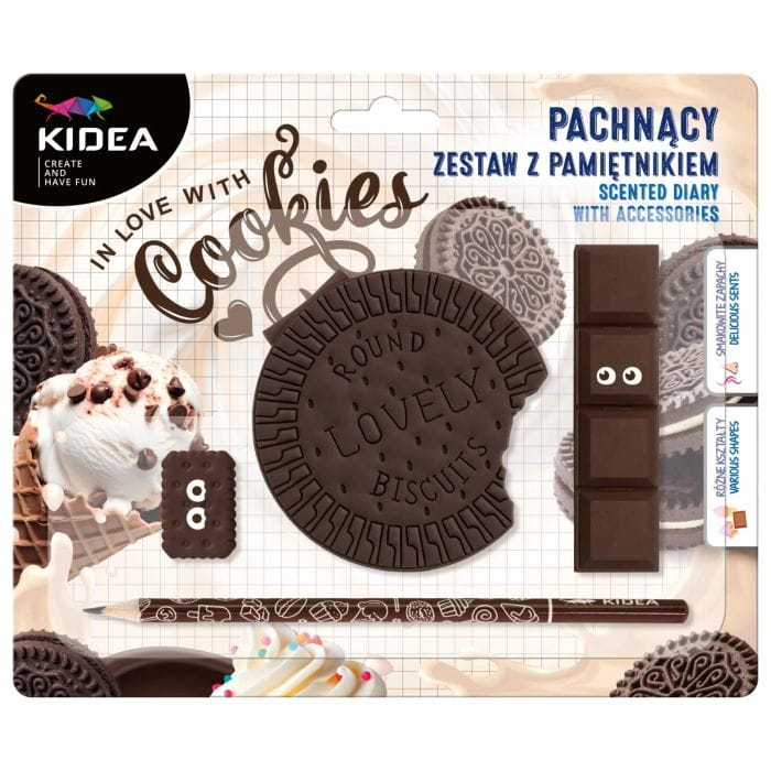 PACHNĄCY PAMIĘTNIK Z AKCESORIAMI CIASTKO KIDEA