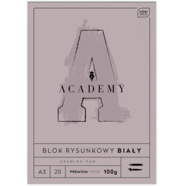 Blok rysunkowy A3 20 100g ACADEMY