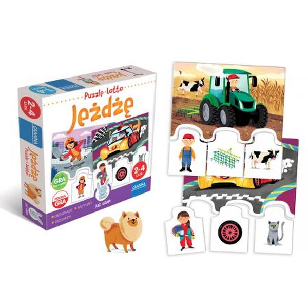 Granna Gra Jeżdżę- 3w1- Puzzle, Lotto i Sokole oko